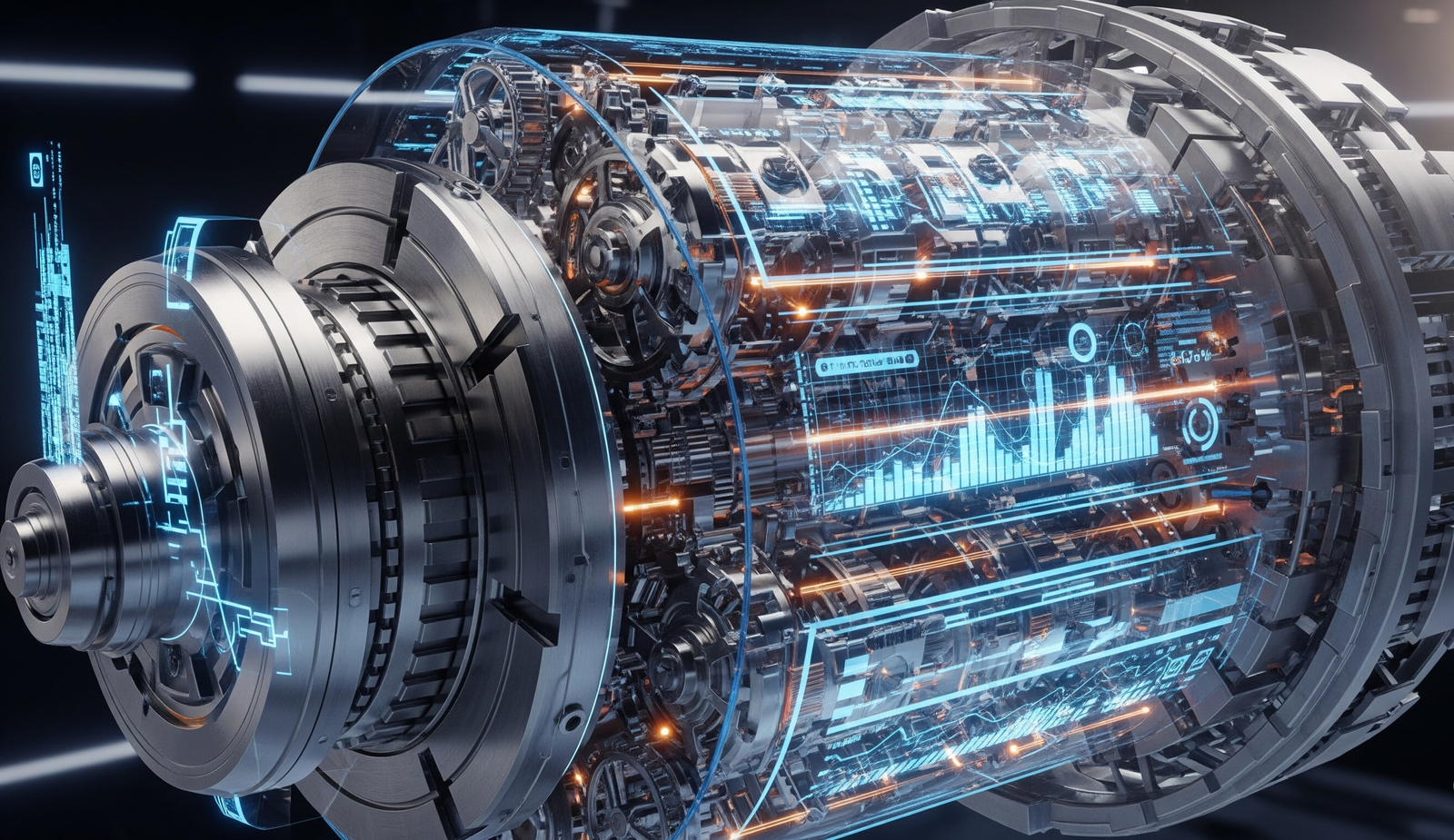 A visual representation of an engine with interconnected gears labeled Capital, Talent, and Compliance, symbolizing the Co-Start launchpad.
